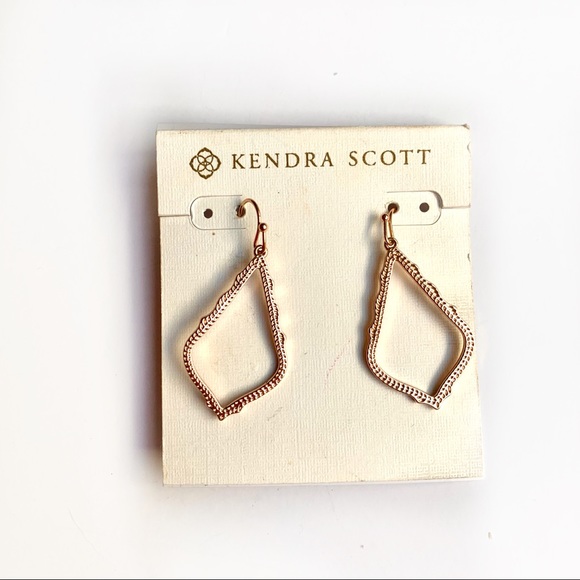 Kendra Scott Rose Gold Open Earrings - Picture 2 of 6